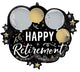 28" PKG RET BLACK SILVER GOLD SUPERSHAPE