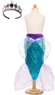 Mermaid Glimmer Skirt & Tiara, Lilac/Blue, Size 5