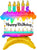 Junior AirLoonz Birthday Cake Shape