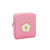 Varsity Collection Nylon Cosmetic Bag Pink Daisy Chenille