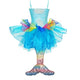Mermaid Princess Dress: Multi Blue / 3/4
