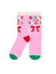 "Merry & Bright" Socks,Pink