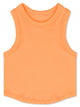 Melon Cropped Racer Back Top