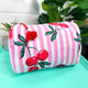 Cherry Quilted Makeup Bags | Cosmetic Toiletry Bag