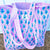 Blue Blossom Quilted Tote Bag