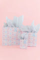 Pastel Bows and Stripes Gift Bag with Tag