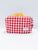 Chi Omega Sorority Gingham Quilted Makeup Bag