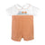 Pumpkin Train Applique Romper