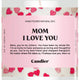 Mom, Love You Candle