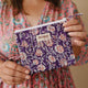 'aubergine' Quilted Coin Pouch