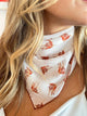 Longhorn Chiffon Scarf | 20" Square Scarf