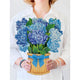 Nantucket Hydrangeas Pop-Up Greeting Card