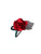 Handmade Satin Rose Stem Claw Clip