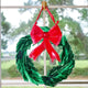 Christmas Wreath Acrylic Door Hanger