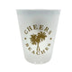 Cheers Beaches Palm Trees Frosted Party Cup: Set of 8