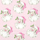 Pink Santa Christmas Cocktail Napkin