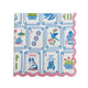 Mahjong 3-Ply Scalloped Edge Paper Cocktail Napkin