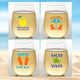 Life's A Beach Unbreakable Tritan Plastic Wine Glasses