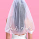 Bride To Be Embroidered Veil