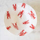 Watercolor Crawfish Serving Bowl White/Red 12x12x3.5