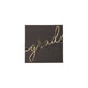 Script Grad Paper Cocktail Napkin