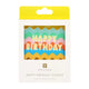 Colorful Wavy Block Birthday Candle