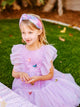 Purple Sequins Headband | Embellished Knot Headband