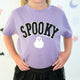 Spooky Ghost Patch Halloween Short Sleeve T-Shirt
