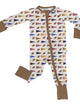 Varsity Football Flags - Convertible Zip Pjs