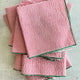 Holiday Red Seersucker Napkins Red & Green, set of four