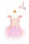 Shimmer Unicorn Dress & Headband, Pink