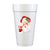 Merry Santa Martini Full Color Foam Cups - Christmas