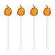 Cheerful Pumpkin Acrylic Stir Sticks