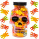Candy Skull Jar with Hairy Spiders