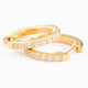 Gem Hoop Earrings - Hypoallergenic