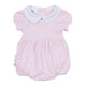 Pink Essentials Solid Collared Ruffle Bubble