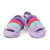 PURPLE PINK & BLUE FURRY SLIPPER