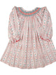 Vintage Candy Cane Smocked Dress