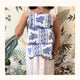 Blue Bella Quilted Cotton Zip Pouch