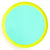Lime and Turquoise Color Blocked Paper Plates