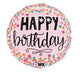 18"PKG PINK CONFETTI BIRTHDAY