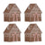 Gingerbread House Cocktail Napkins (4)