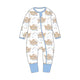 All Aboard Noah's Ark Organic Cotton Zip Pajamas