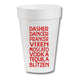 Dasher, Dancer, Prancer - 16oz Styrofoam Cups
