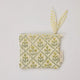 Floral Buttercream Organic Cotton Zipped Pouch
