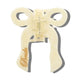 Hand-Painted Bride Bow Claw Hair Clip