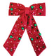 Beaded Hair Bow - Mistletoe Magic