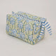 Lotus Indigo Organic Cotton Toiletry Bag (Medium)