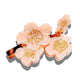 Hand-Painted Cherry Blossom Flower Claw Hair Clip | Eco-Friendly