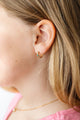 Star Huggie Stud Earrings - Hypoallergenic, Flat Back
